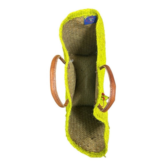 Le Comptoir De La Plage Woven Sunburst Basket Beach Tote - Picture 2 of 8